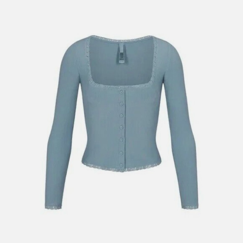 SKIMS soft lounge lace cardigan